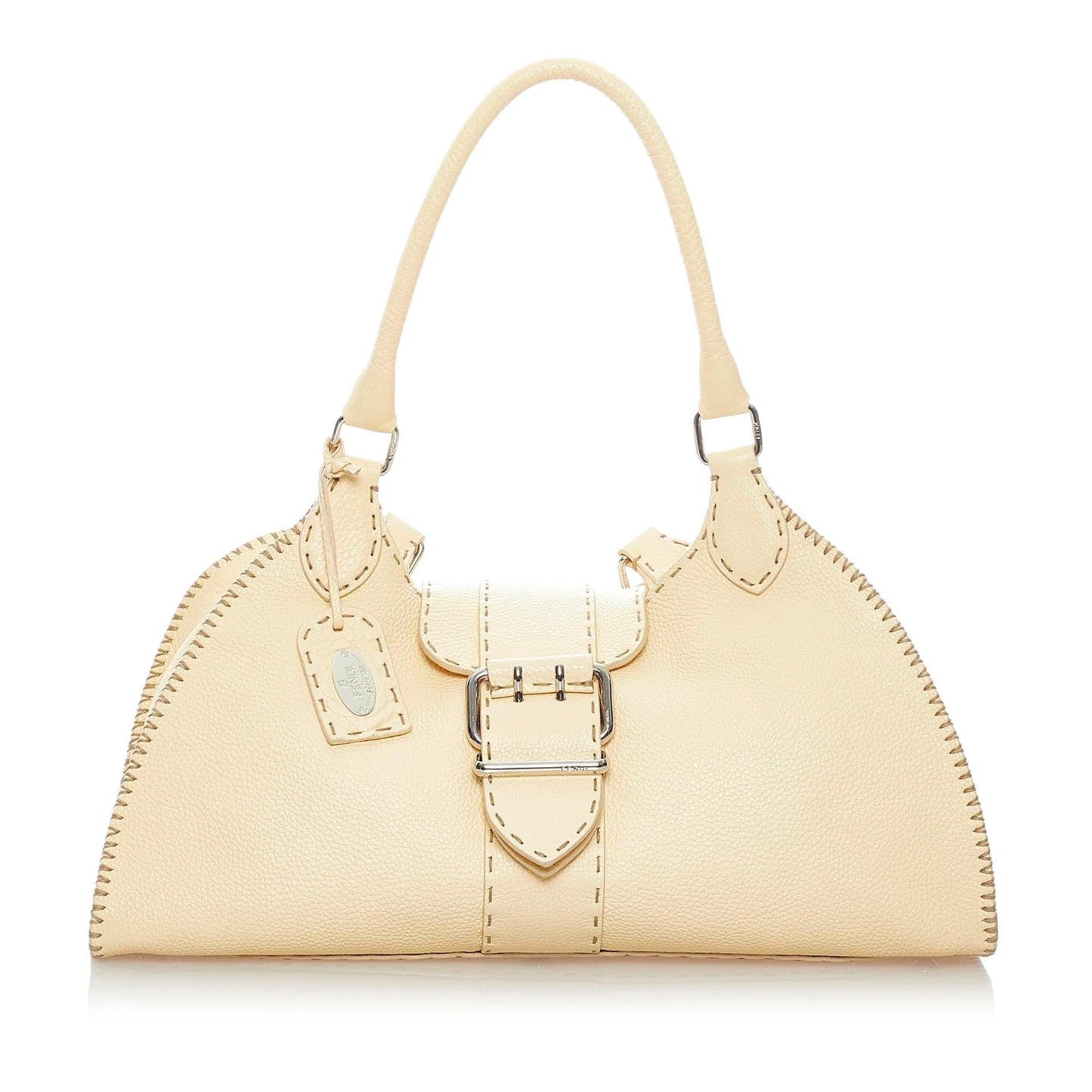 Luxury FendiSelleria Sporty Leather Shoulder Bag (SHG-33592)
