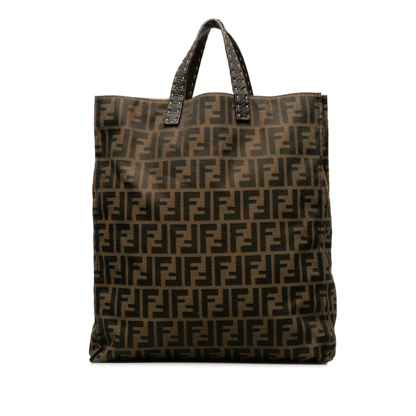 Luxury FendiSelleria Trimmed Zucca Vertical Tote (SHG-AXod86)