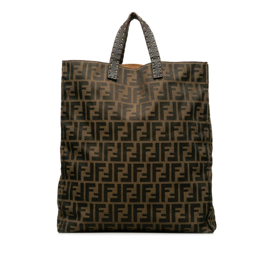 Luxury FendiSelleria Trimmed Zucca Vertical Tote (SHG-AXod86)