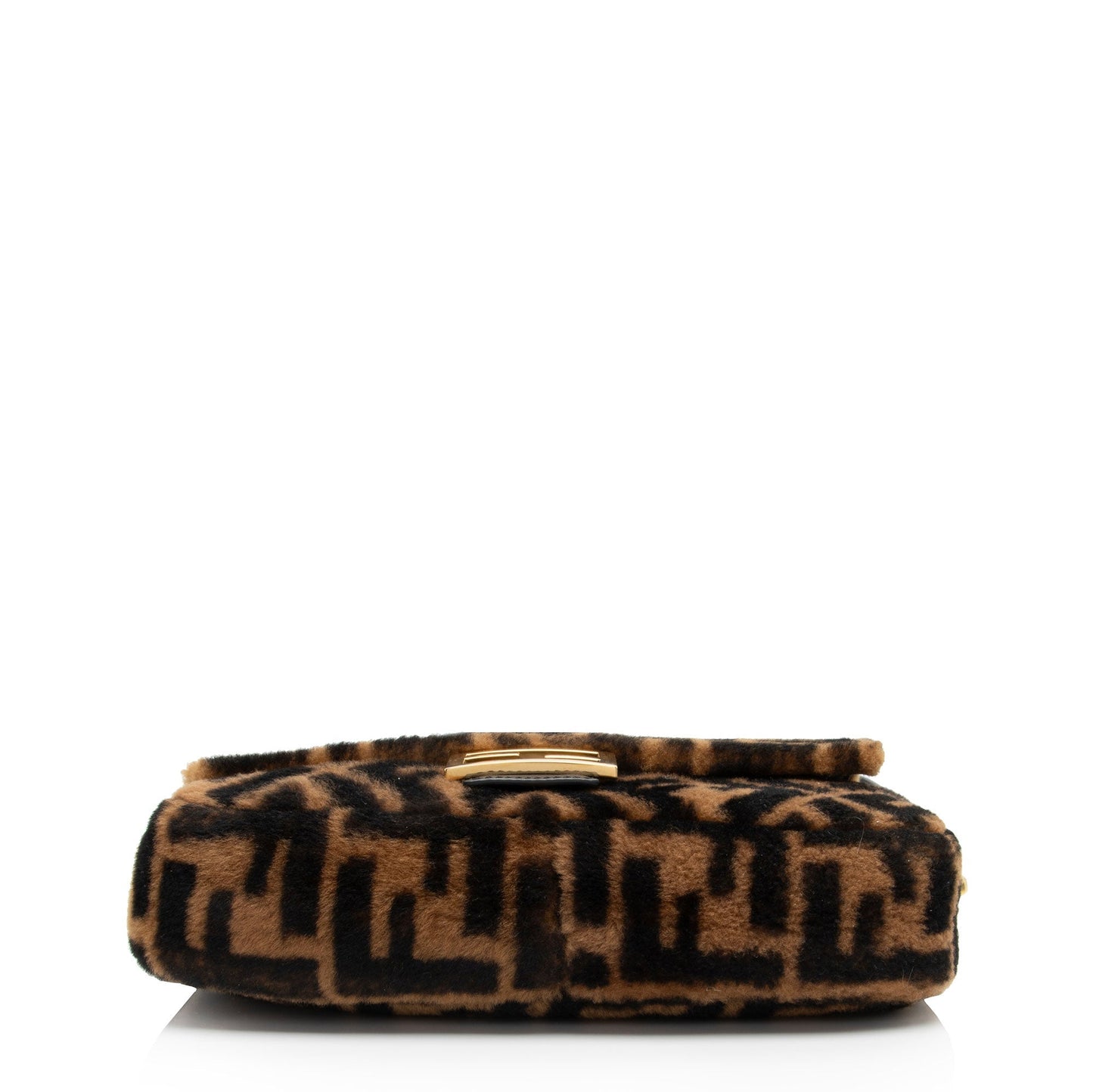 Luxury FendiSheepskin FF Baguette Shoulder Bag (SHF-mfPxUP)