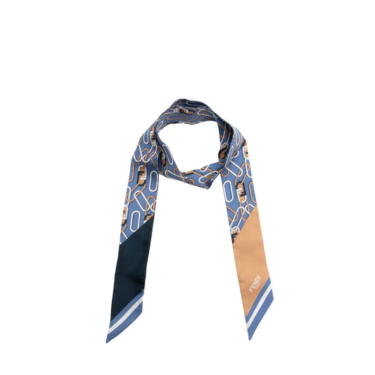 Luxury FendiSilk Bandeau Wrappy Scarf (SHF-9dX660)