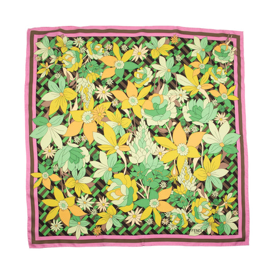 Luxury FendiSilk Floral 90cm Scarf (SHF-Bfg7Q0)