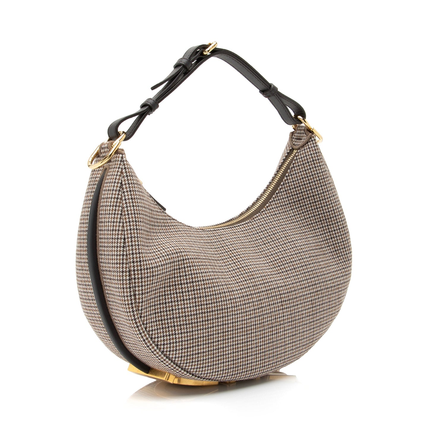 Luxury FendiFabric Small Fendigraphy Charm Hobo (SHF-23488)