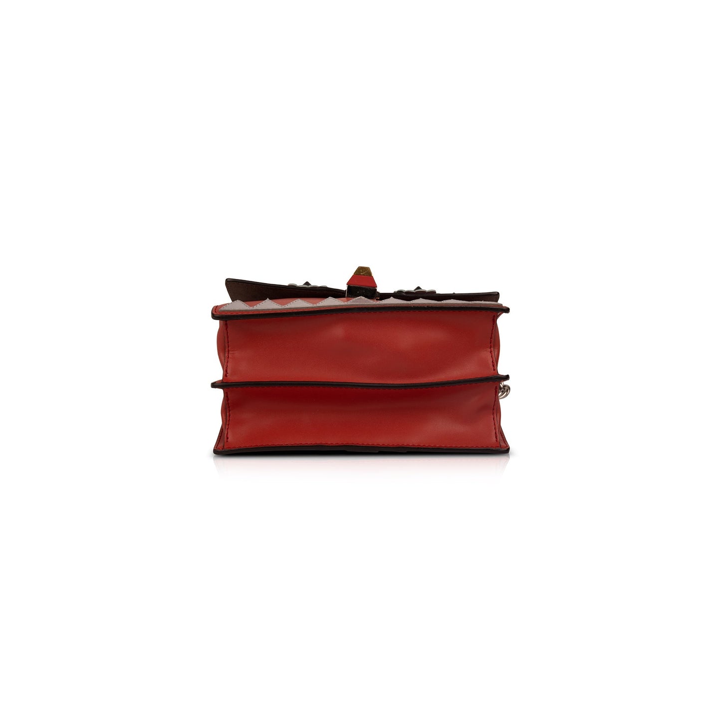 Fendi Small Kan I Faces Leather Bag