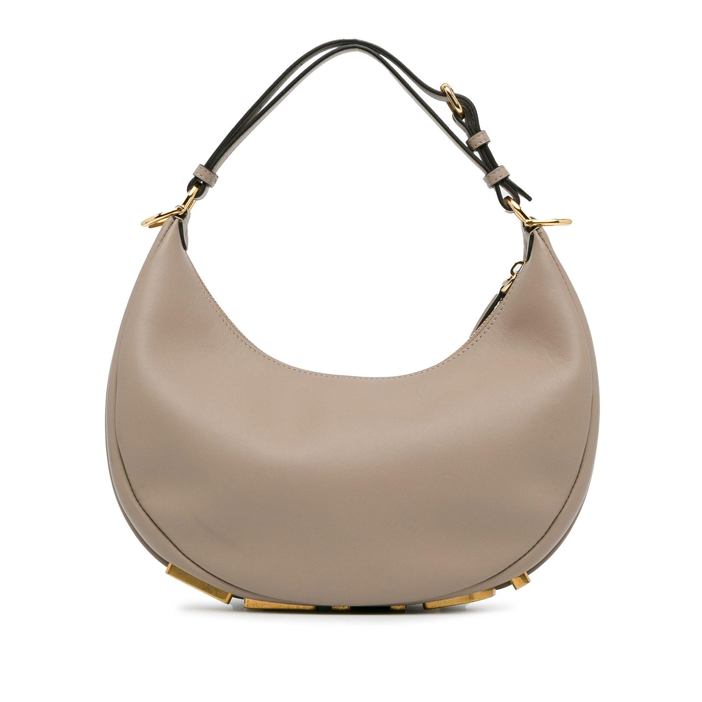 Luxury FendiSmall Leather Fendigraphy Hobo (SHG-AnEKhL)