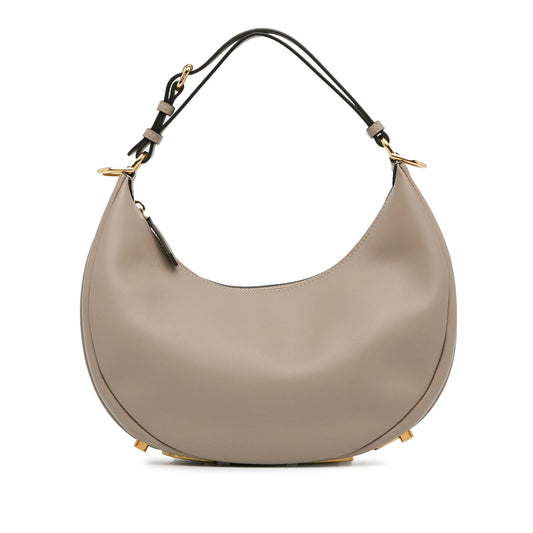 Luxury FendiSmall Leather Fendigraphy Hobo (SHG-AnEKhL)