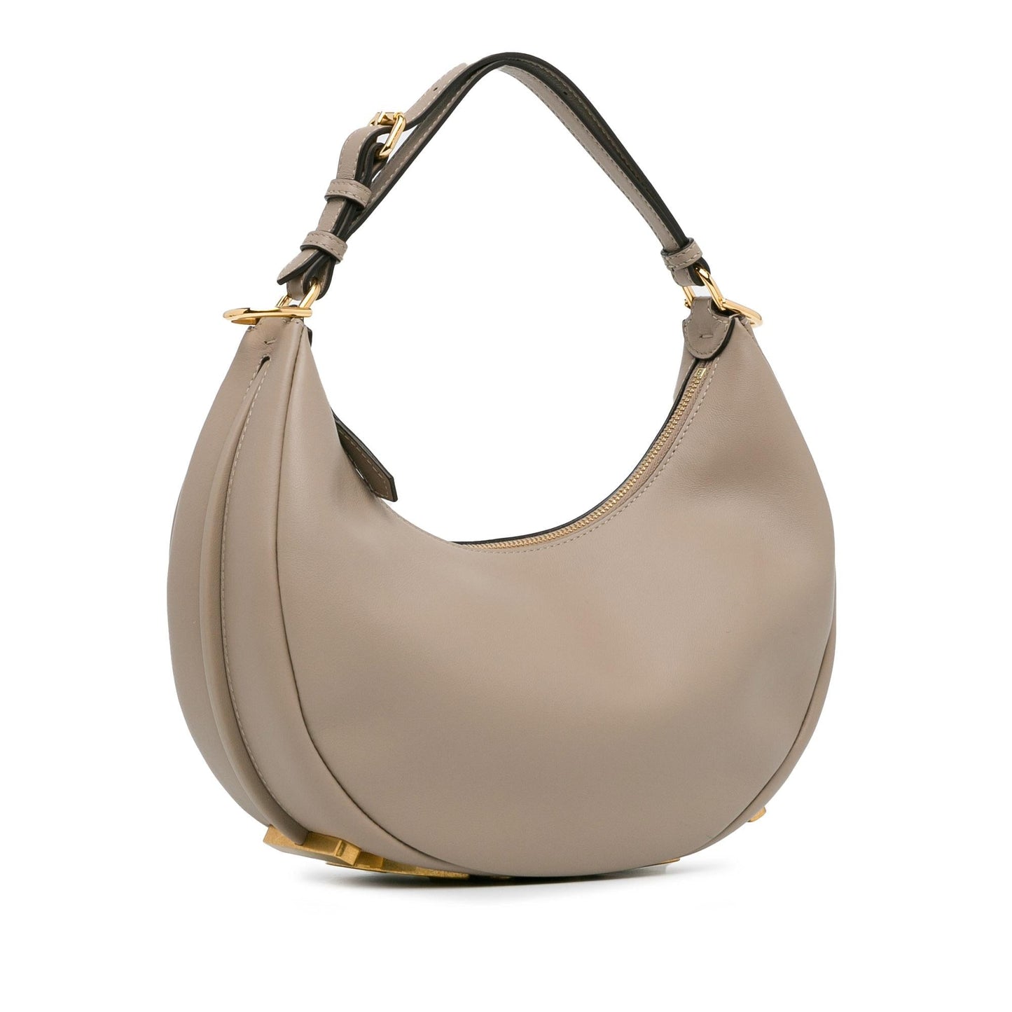 Luxury FendiSmall Leather Fendigraphy Hobo (SHG-AnEKhL)
