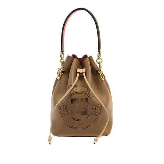Luxury FendiSmall Perforated Mon Tresor Bucket Bag (SHG-ZjiX7d)