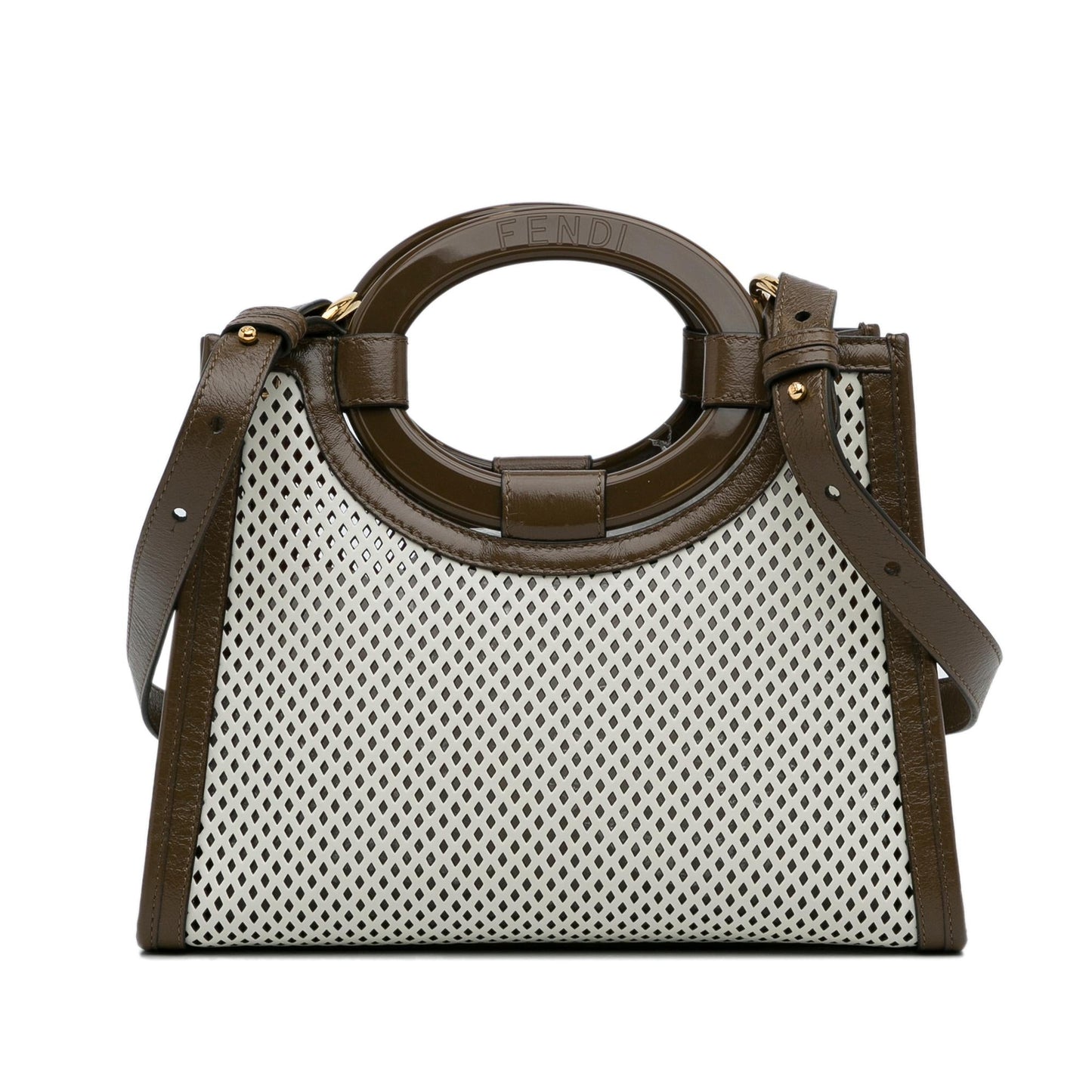Luxury FendiSmall Perforated Runaway Tote Bag (SHG-cYlvjD)