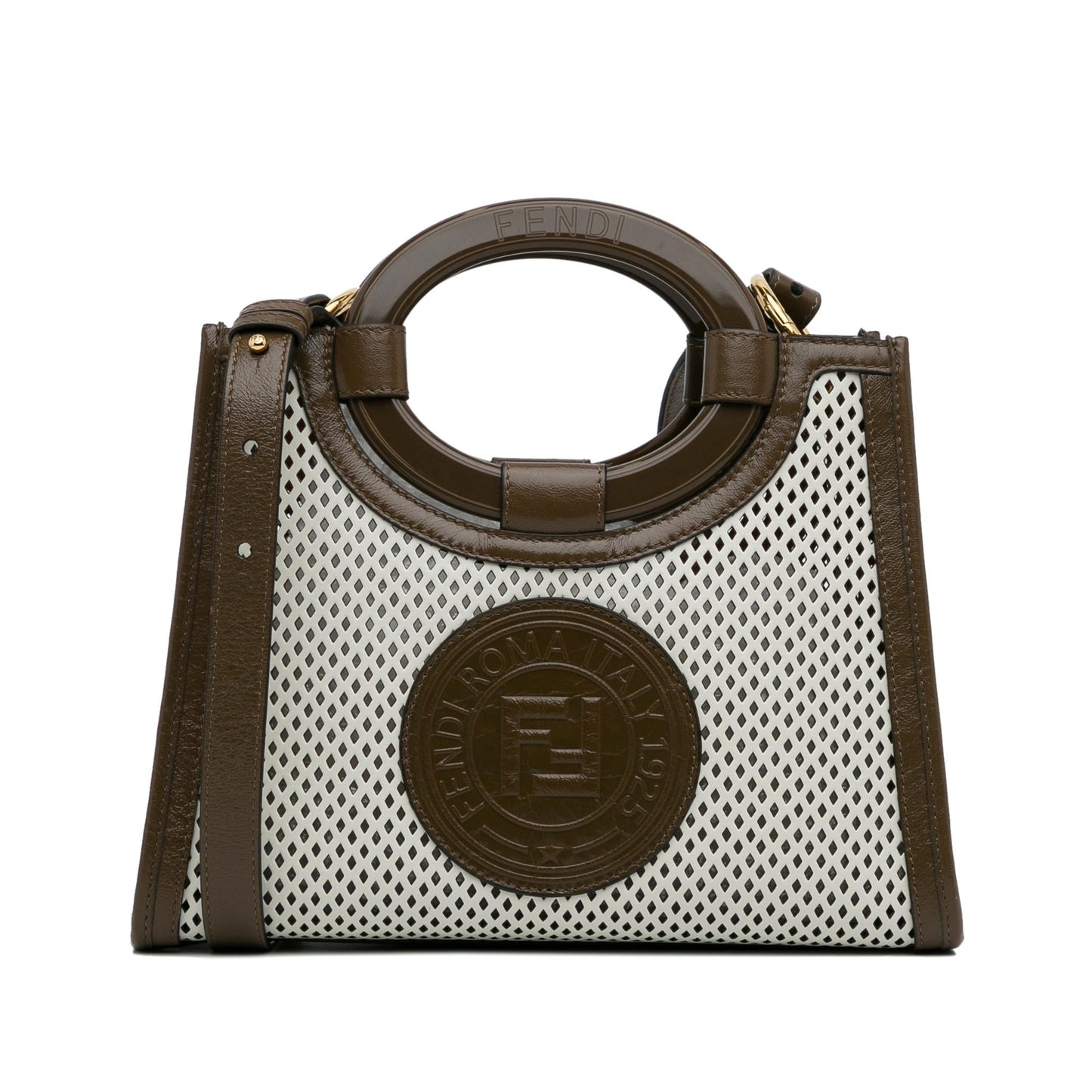 Luxury FendiSmall Perforated Runaway Tote Bag (SHG-cYlvjD)