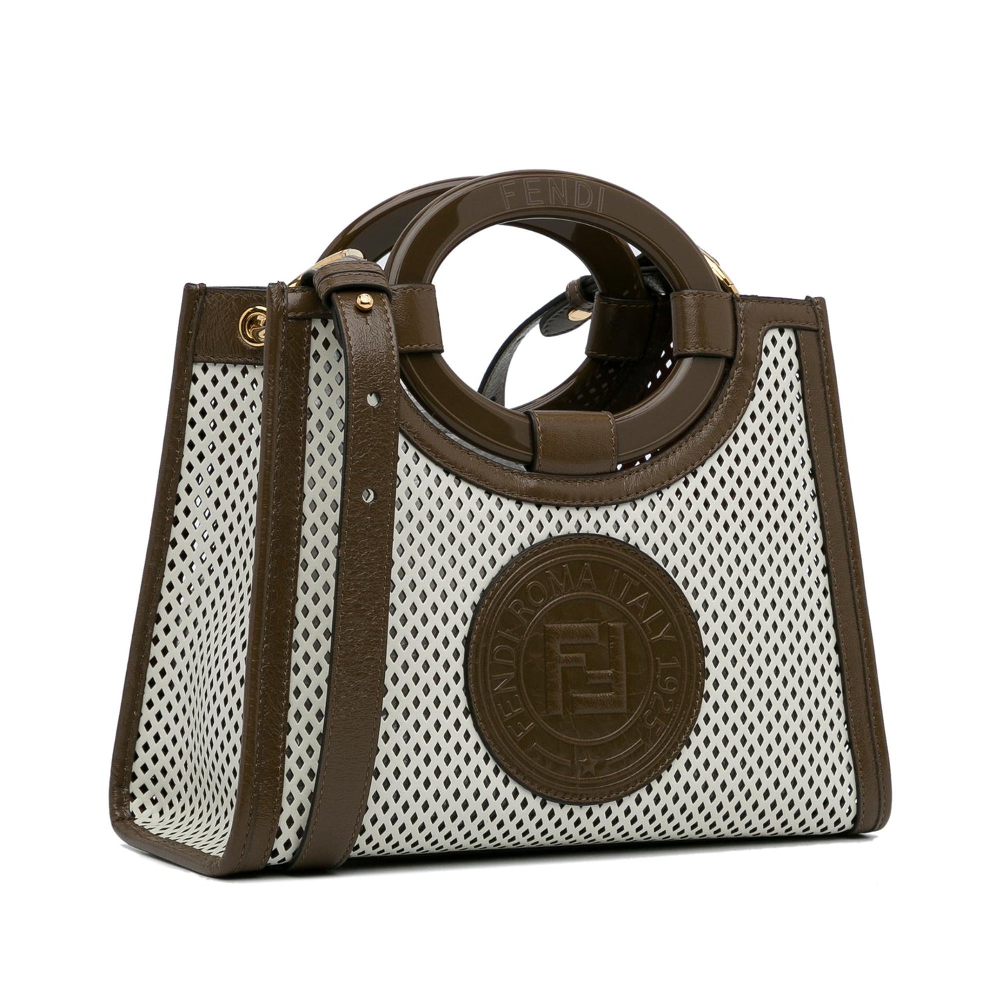 Luxury FendiSmall Perforated Runaway Tote Bag (SHG-cYlvjD)