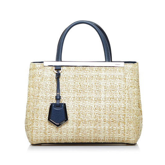Luxury FendiSmall Raffia 2Jours (SHG-RvyNbB)