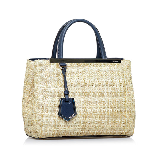 Luxury FendiSmall Raffia 2Jours (SHG-RvyNbB)