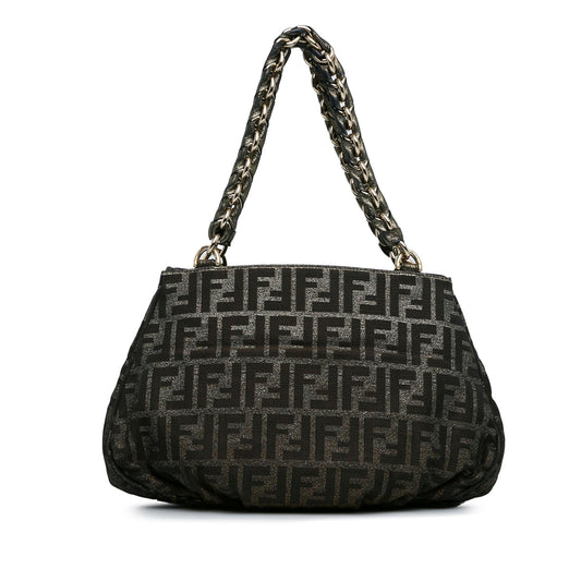 Luxury FendiSmall Zucca Metallic Canvas Mia Shoulder Bag (SHG-wJ2lNk)