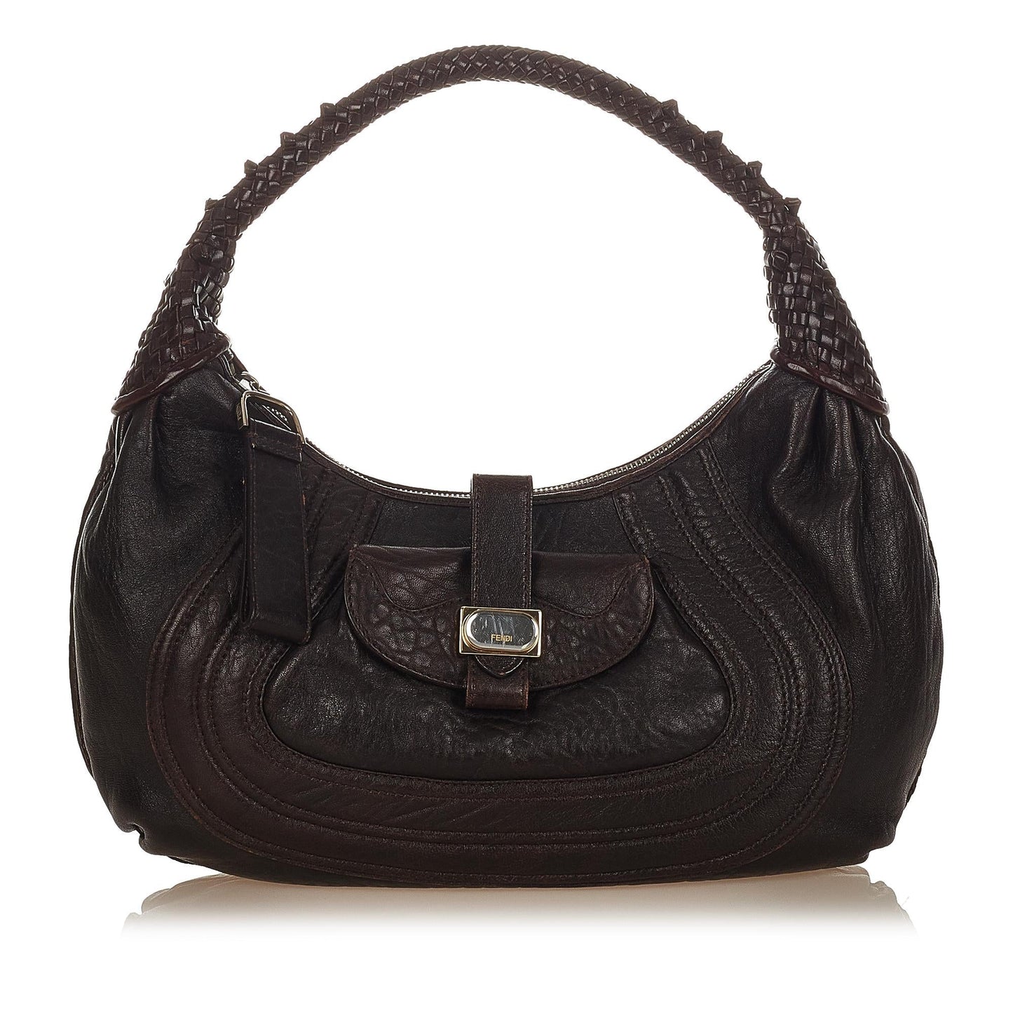 Luxury FendiSpy Leather Handbag (SHG-31923)