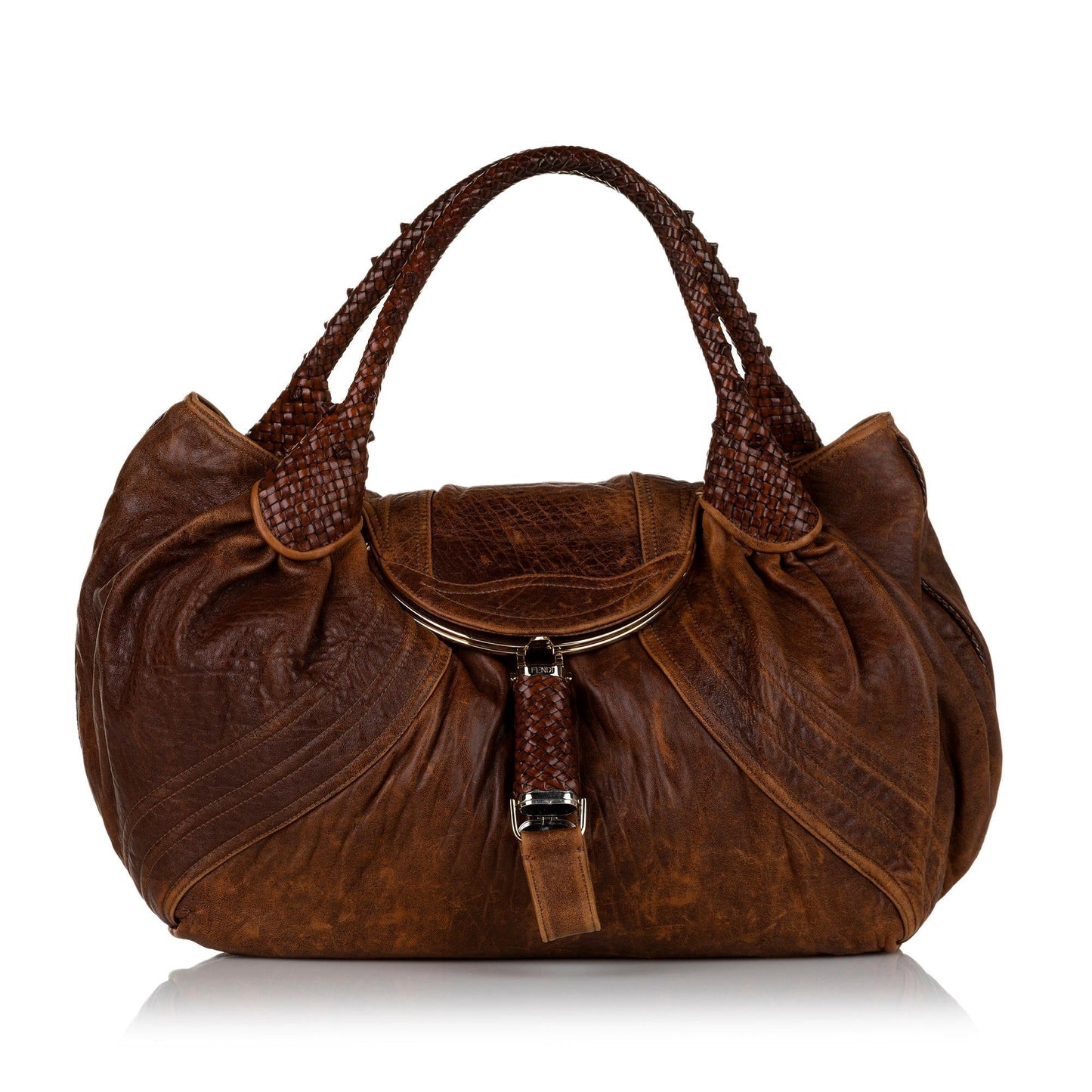 Luxury FendiSpy Leather Hobo Bag (SHG-35197)