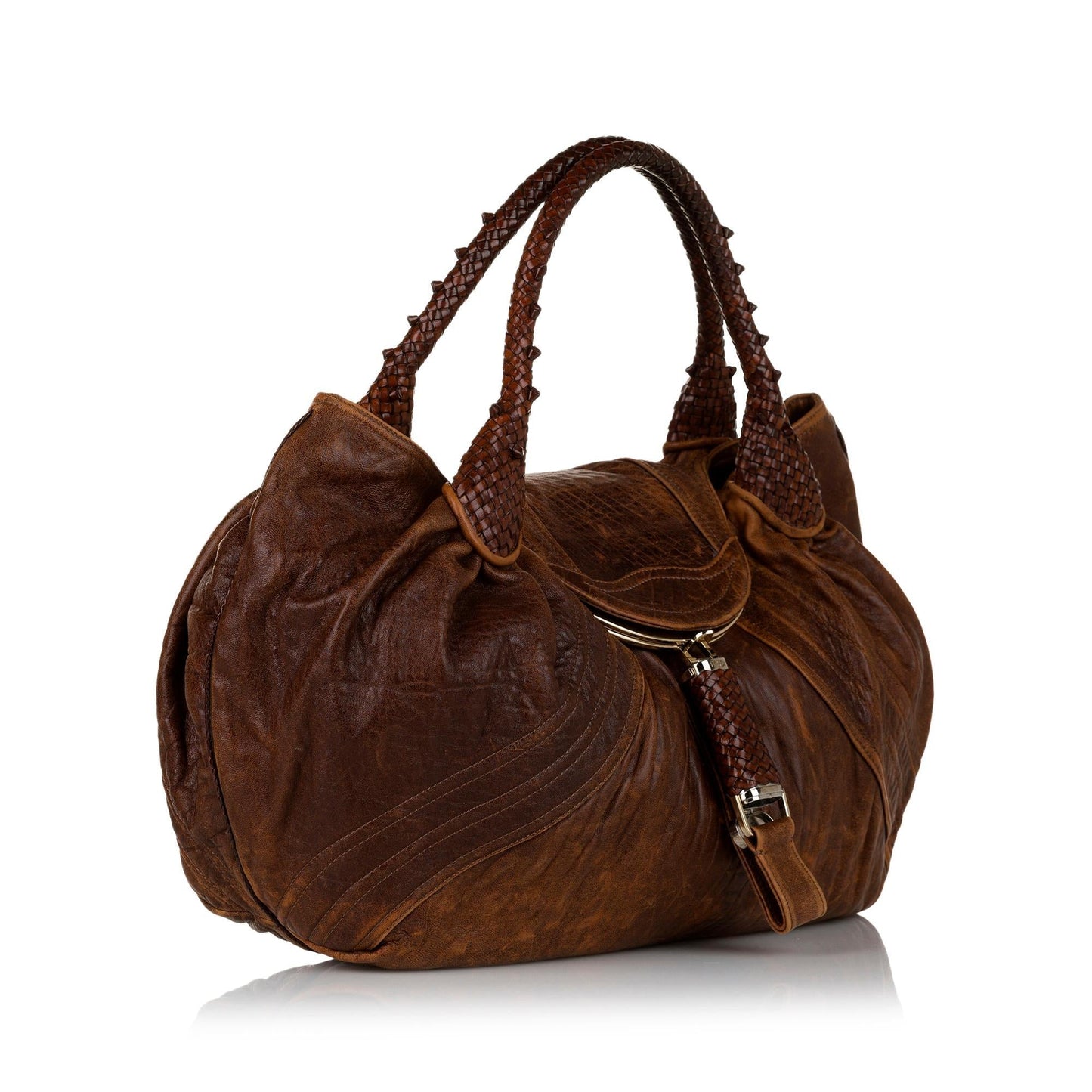 Luxury FendiSpy Leather Hobo Bag (SHG-35197)
