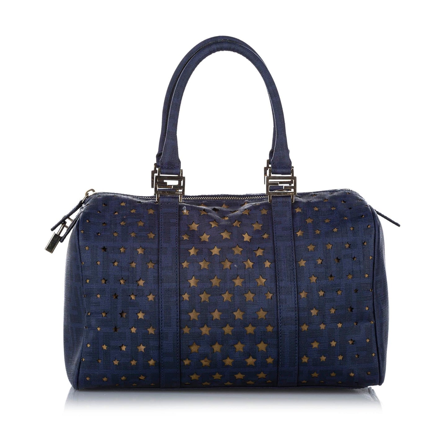 Luxury Fendi Star Leather Boston Bag (SHG-18577)