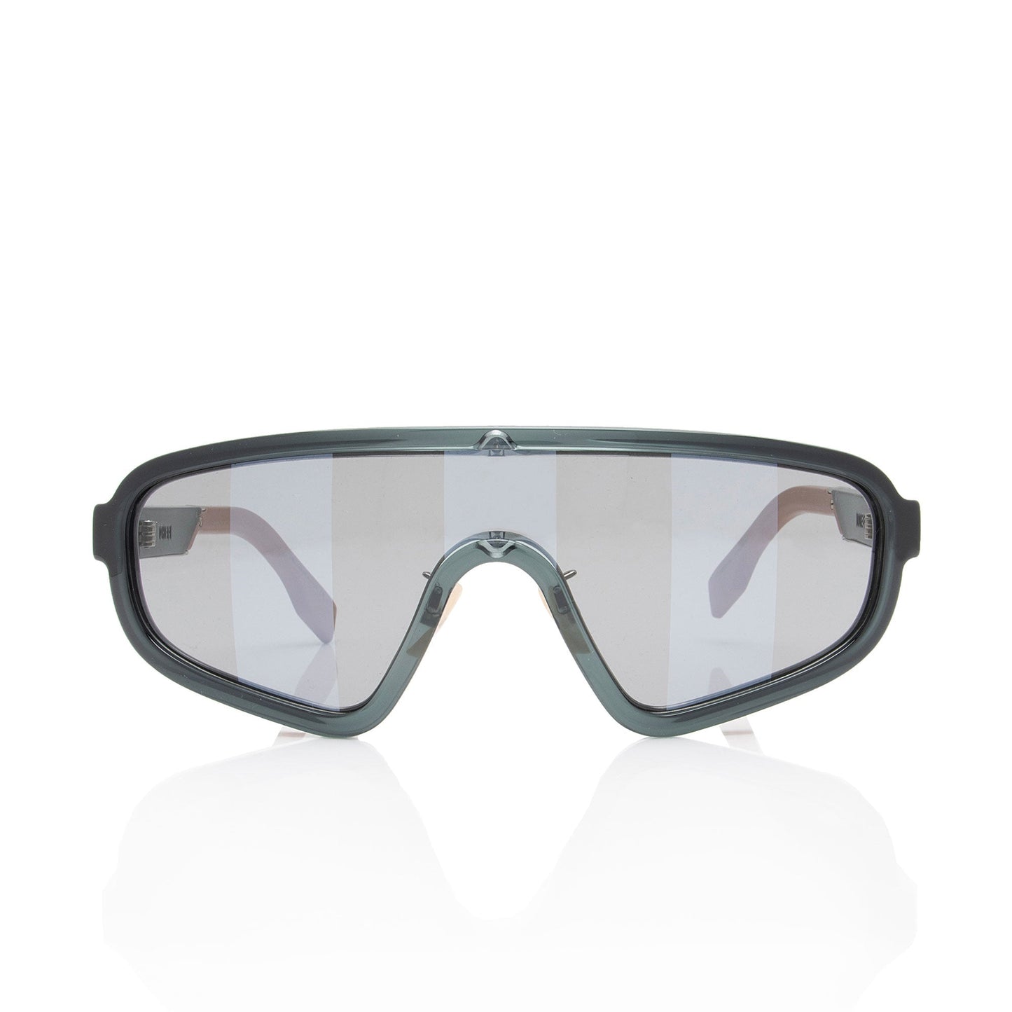 Luxury FendiStriped Biker Shield Sunglasses (SHF-LqRGHA)