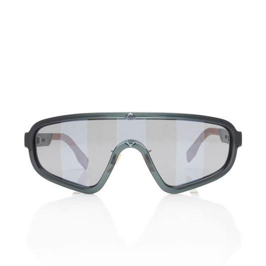 Luxury FendiStriped Biker Shield Sunglasses (SHF-LqRGHA)