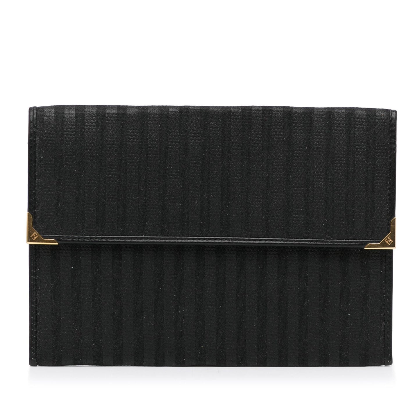 Luxury FendiStriped Canvas Clutch (SHG-LK4Iq8)
