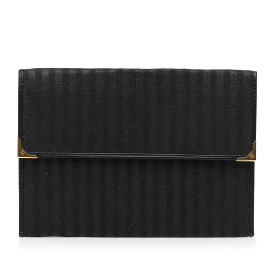 Luxury FendiStriped Canvas Clutch (SHG-LK4Iq8)