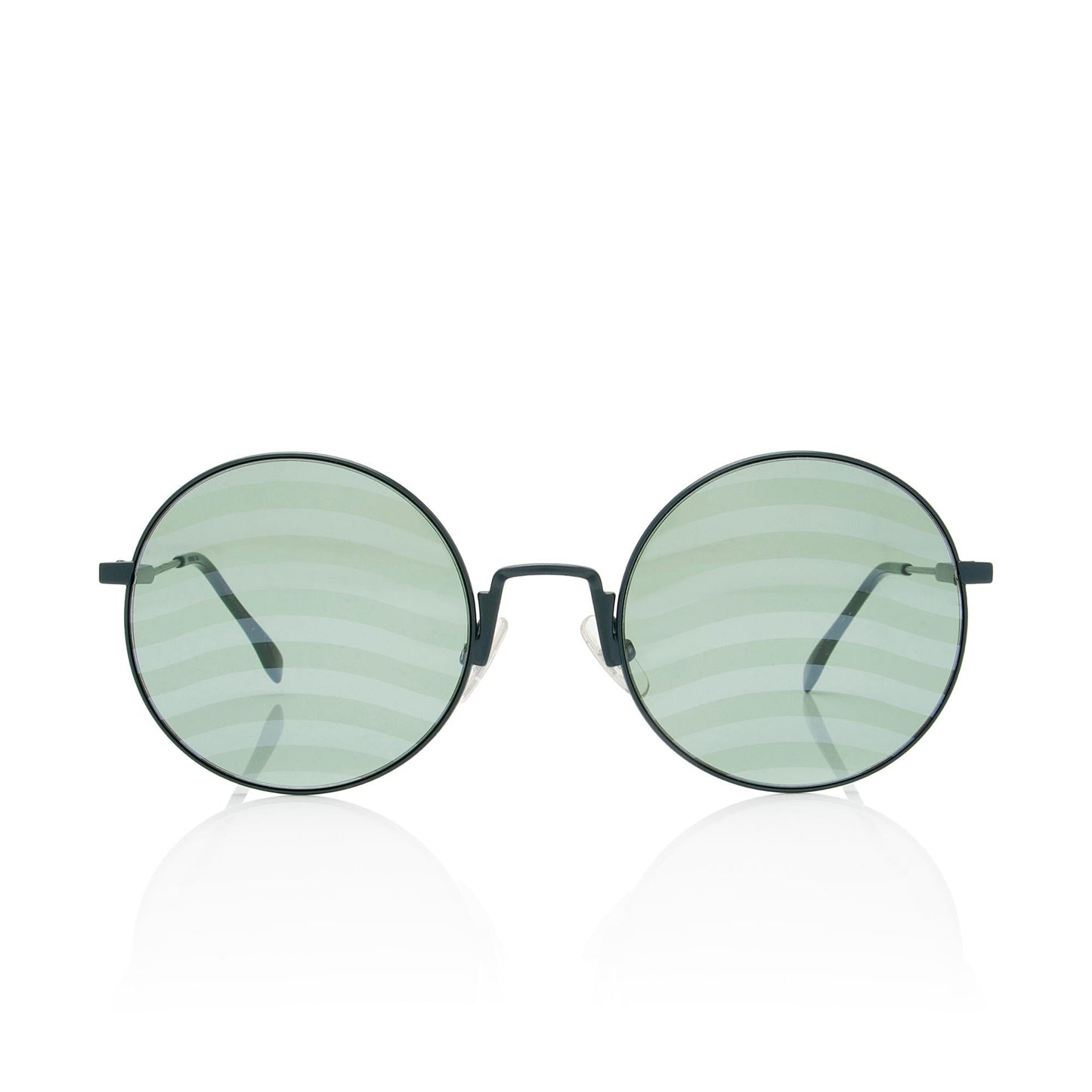 Luxury FendiStriped Round Sunglasses (SHF-c85ipa)