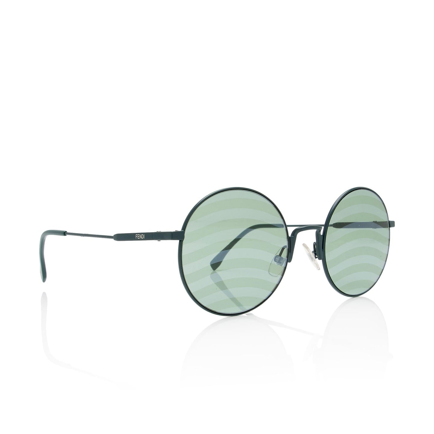 Luxury FendiStriped Round Sunglasses (SHF-c85ipa)