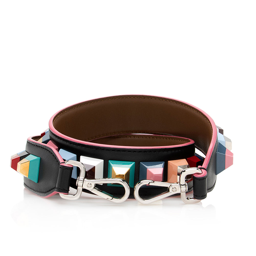 Luxury FendiStudded Leather Strap You Shoulder Strap (SHF-19629)