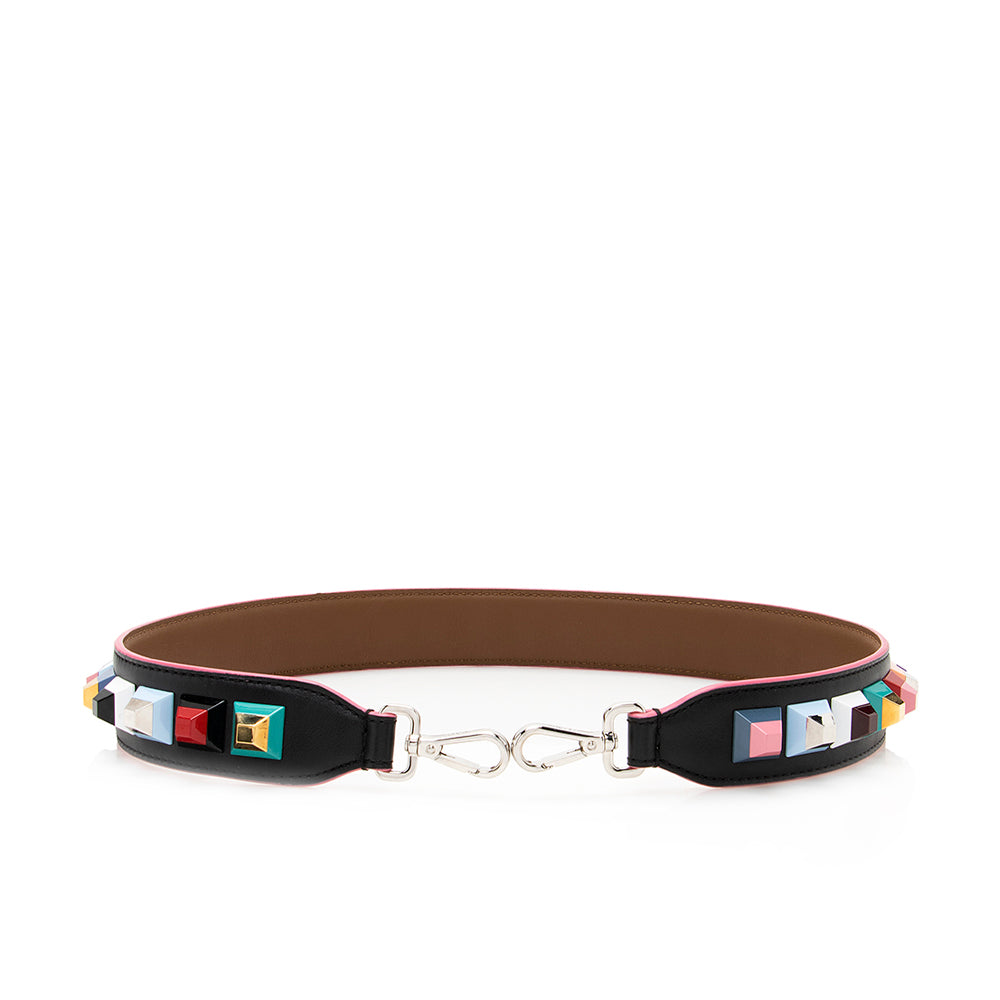 Luxury FendiStudded Leather Strap You Shoulder Strap (SHF-19629)