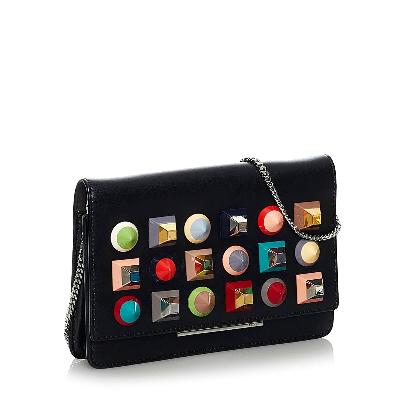 Luxury FendiStudded Leather Wallet on Chain (SHG-33708)