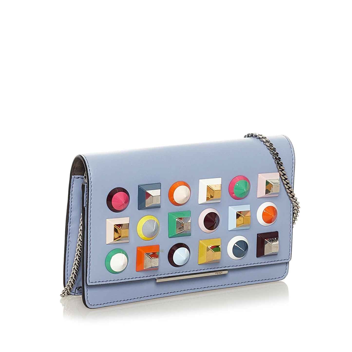 Luxury FendiStudded Leather Wallet on Chain (SHG-34247)