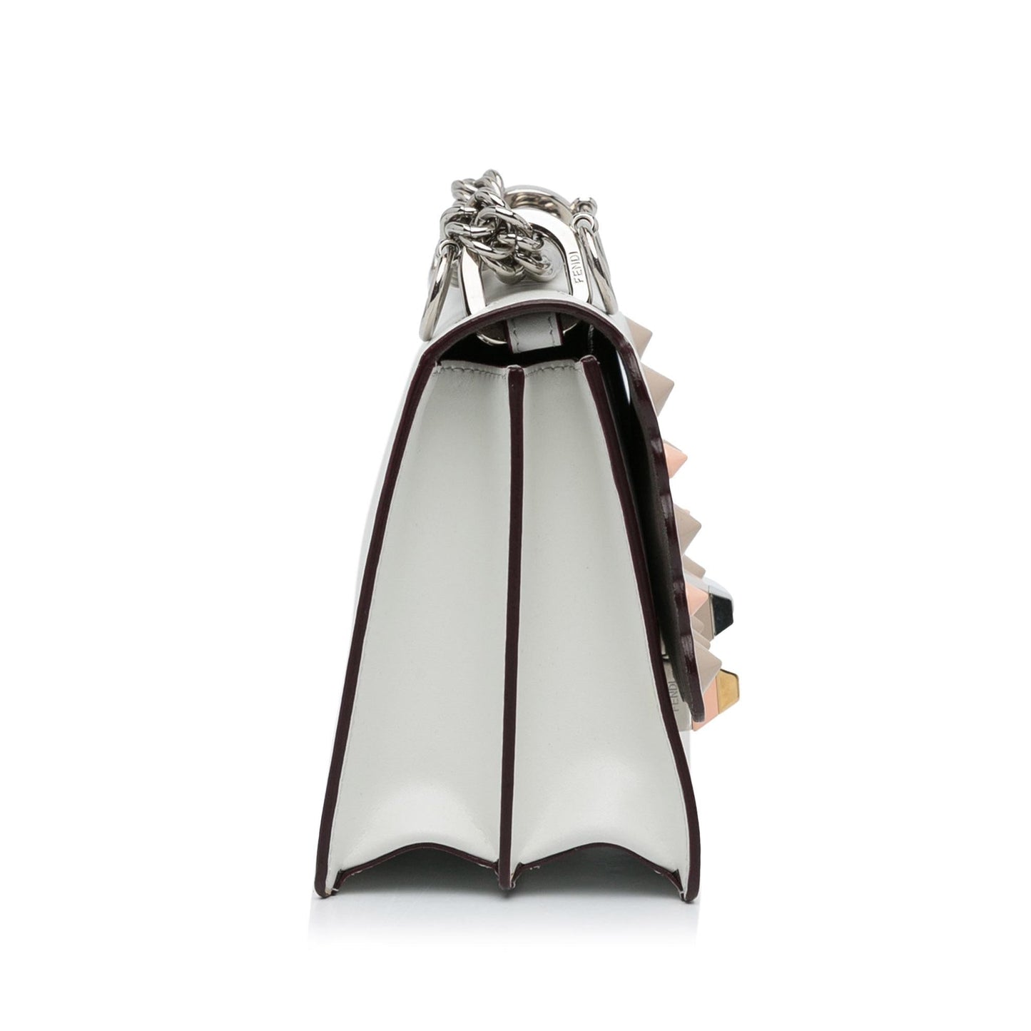 Luxury FendiStudded Scalloped Kan I Crossbody (SHG-nFDJIw)