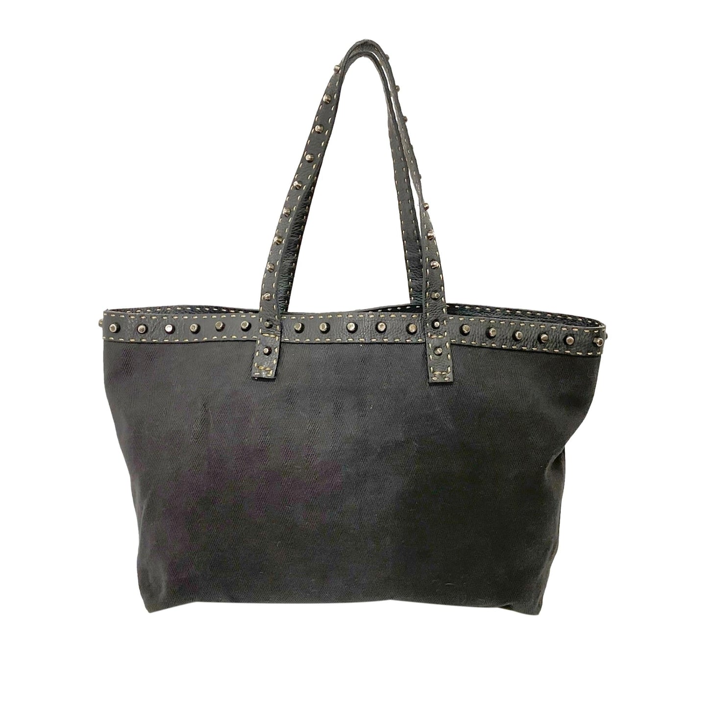 Luxury FendiStudded Selleria Tote (SHG-YuCGLH)