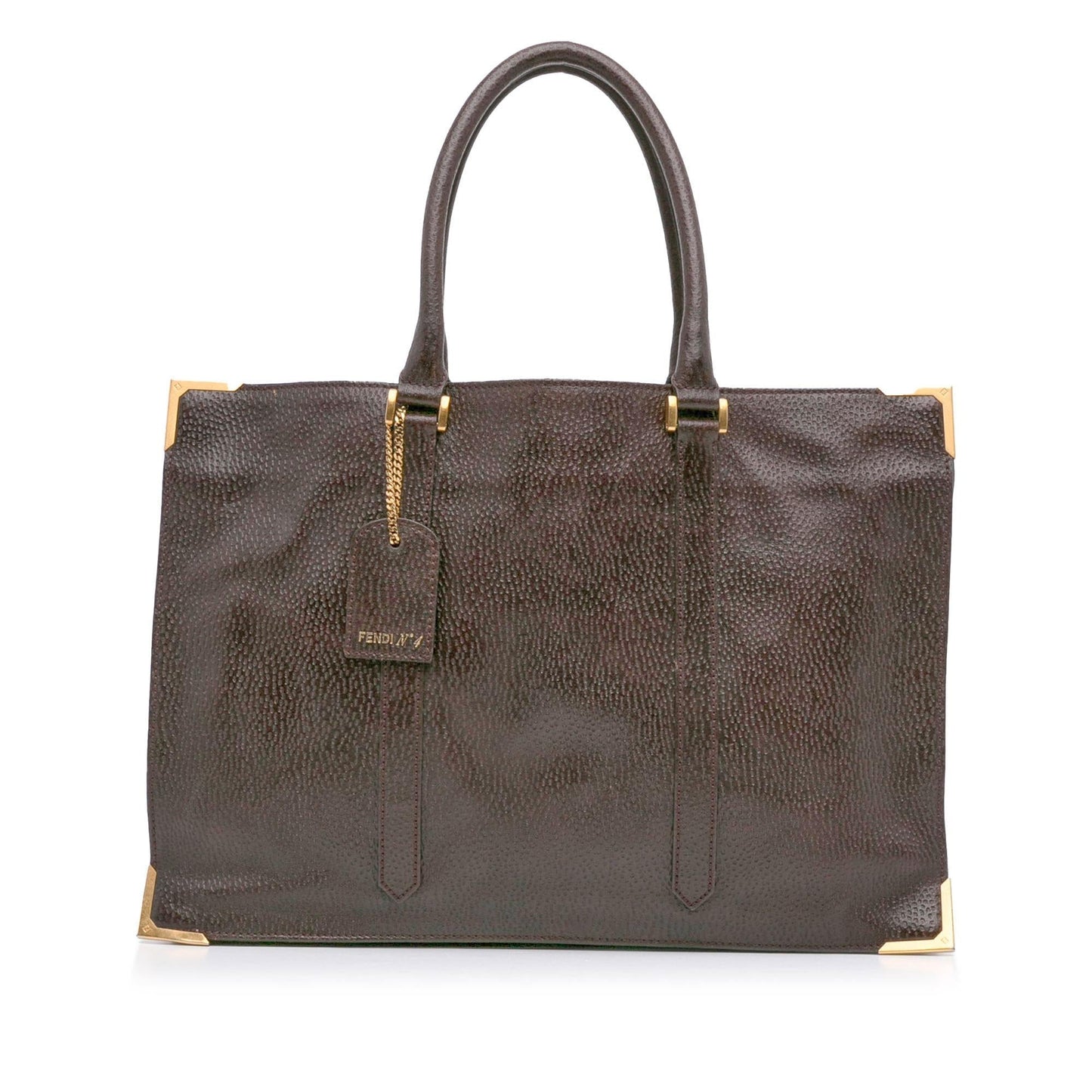 Luxury FendiTextured Leather Classico No.4 Tote Bag (SHG-gSX2gy)