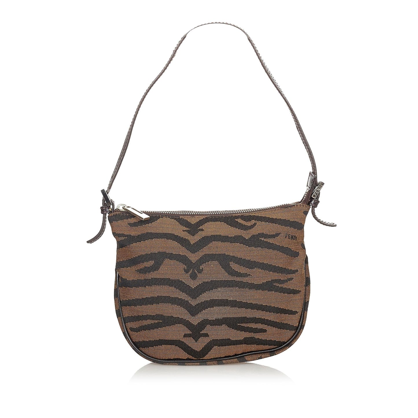 Luxury FendiTiger Print Canvas Shoulder Bag (SHG-24872)