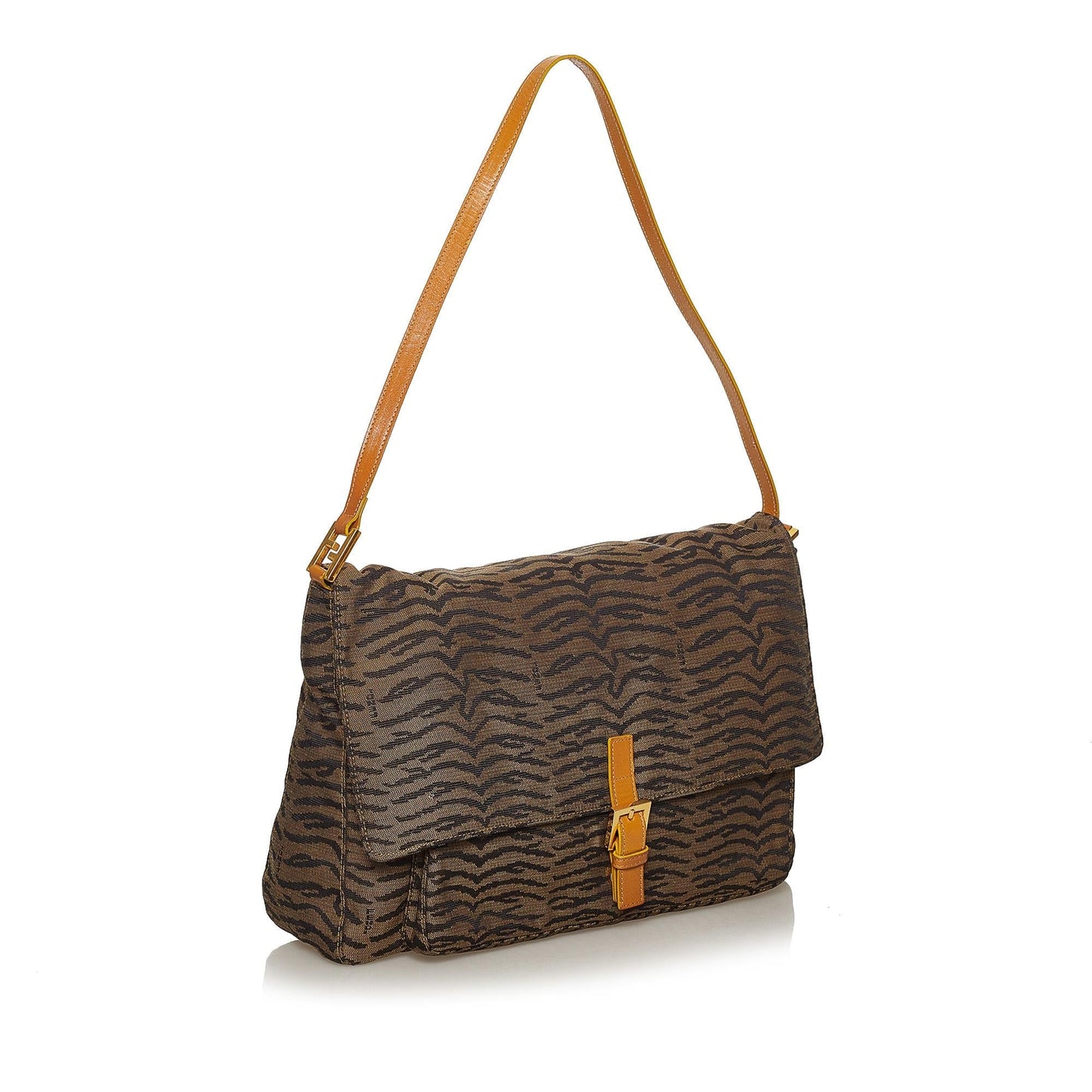 Luxury FendiTiger Print Canvas Shoulder Bag (SHG-28562)