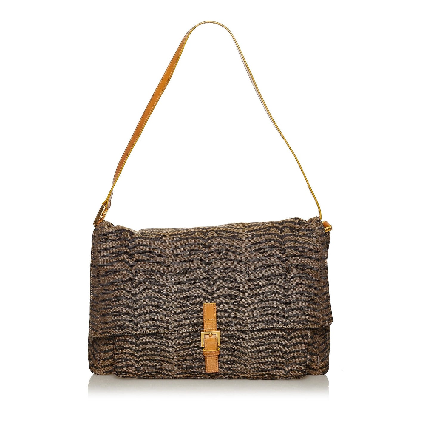 Luxury FendiTiger Print Canvas Shoulder Bag (SHG-37574)