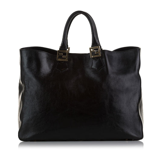 Luxury FendiTwins Leather Tote Bag (SHG-5TD57t)
