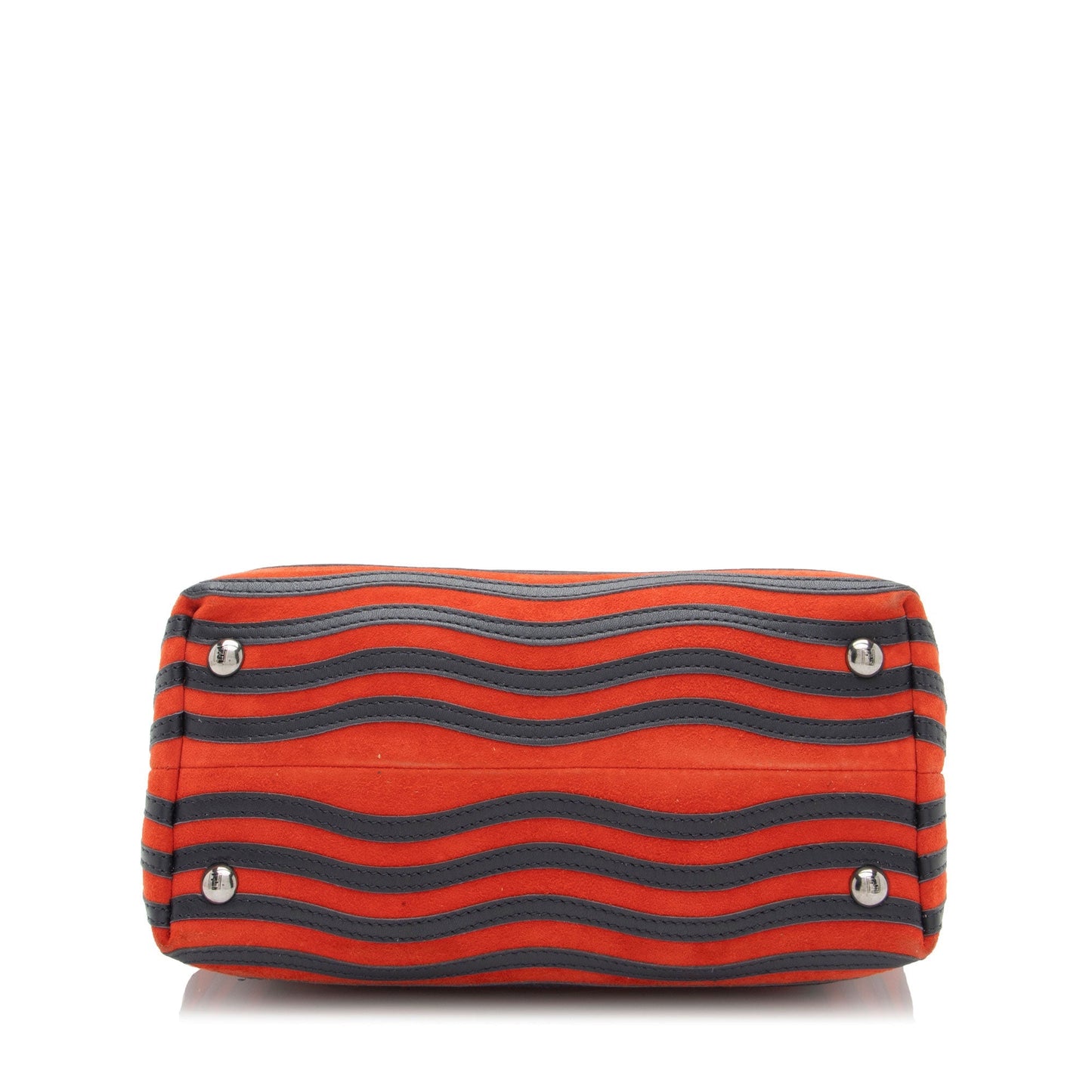 Luxury FendiQuilted Leather Two Tone Dotcom Small Top Handle (SHF-Oq57lo)