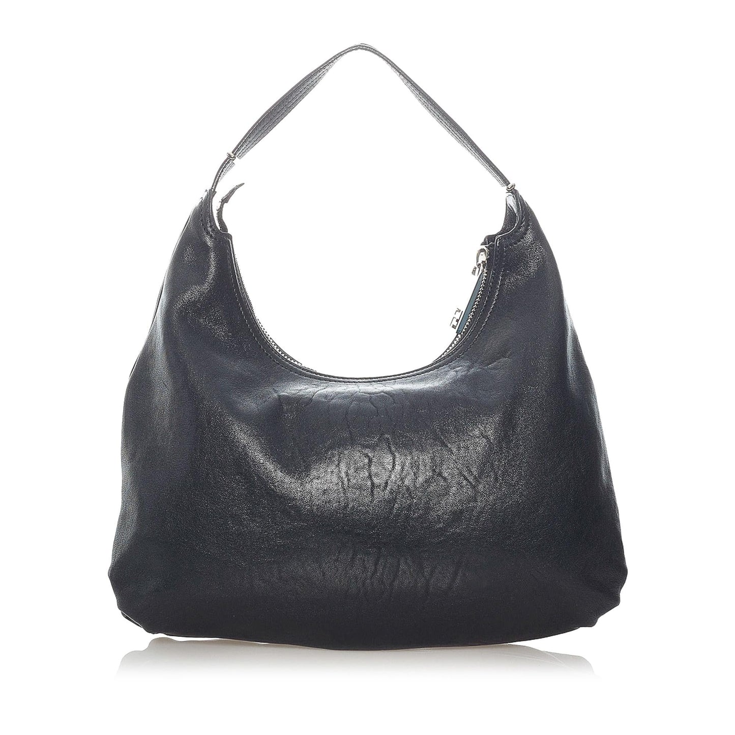Luxury FendiUnzipped Leather Hobo Bag (SHG-37305)