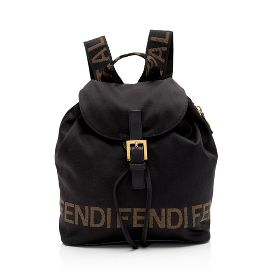 Luxury FendiVintage Nylon 1925 Drawstring Backpack (SHF-OaDaxr)