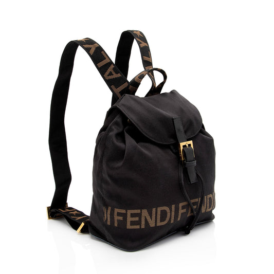 Luxury FendiVintage Nylon 1925 Drawstring Backpack (SHF-OaDaxr)