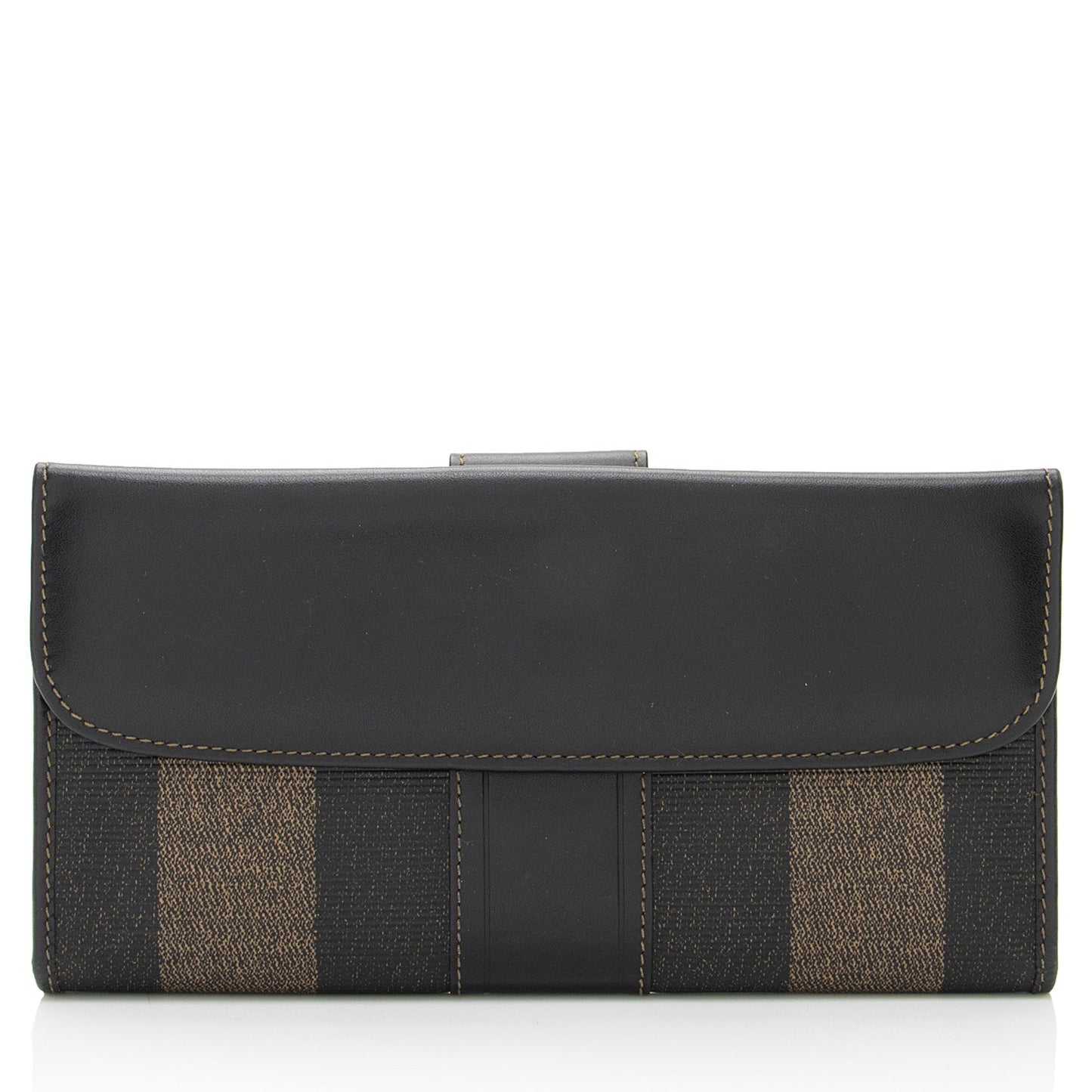 Luxury FendiVintage Penquin Canvas Flap Wallet (SHF-QiQsoi)