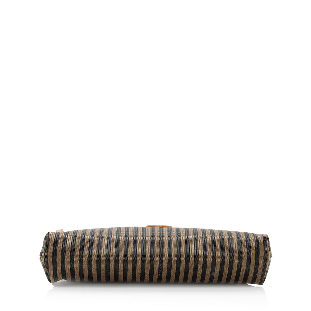 Luxury FendiVintage Pequin Cosmetic Bag (SHF-19365)