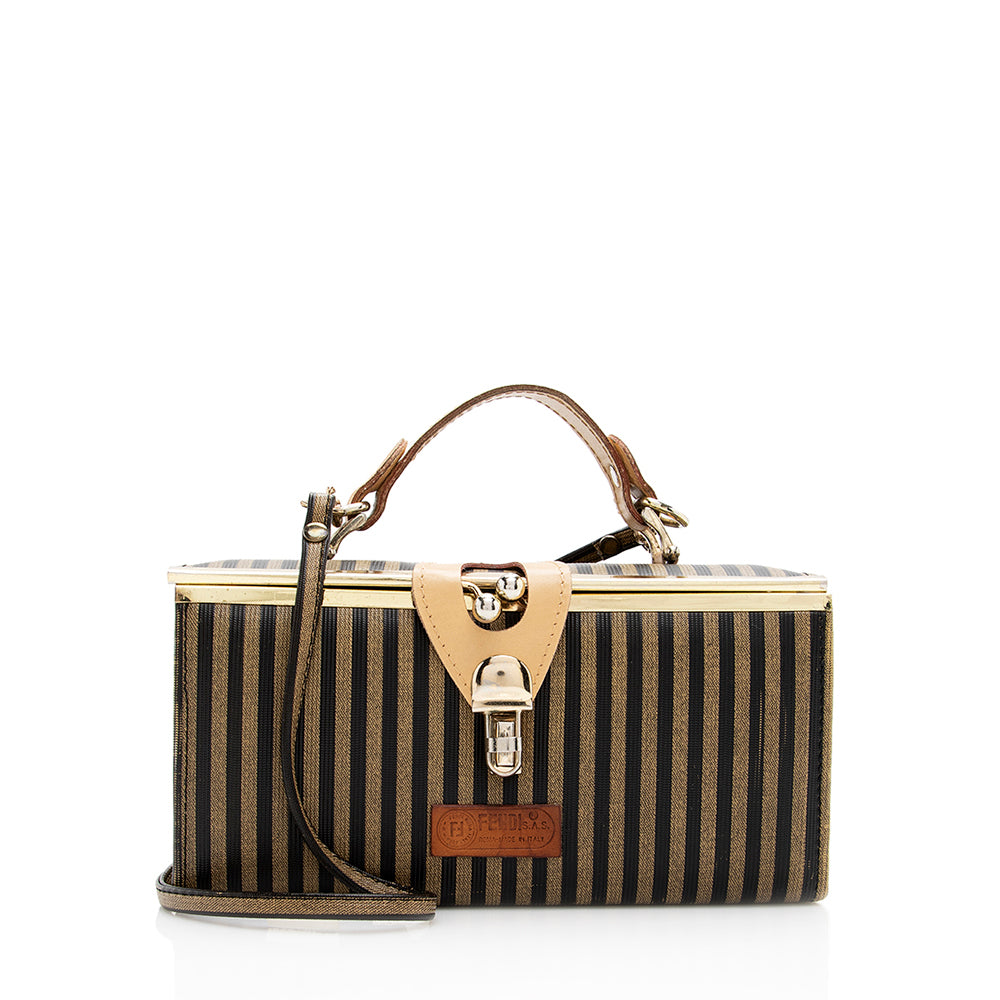 Luxury FendiVintage Pequin Train Case Shoulder Bag (SHF-18663)