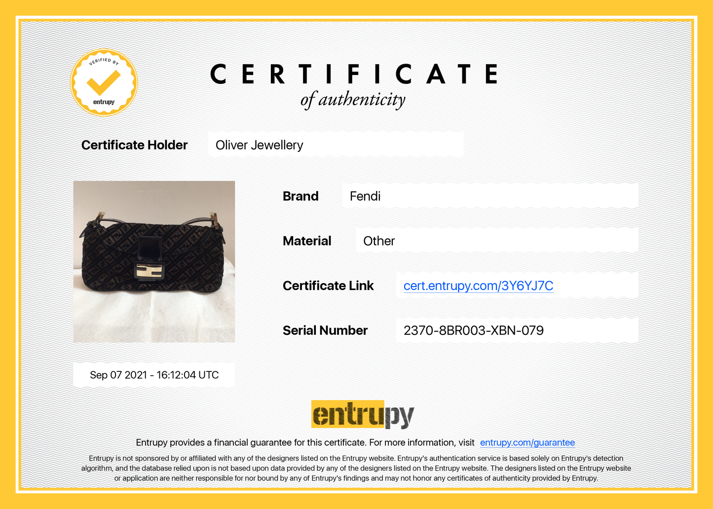 Fendi Vintage Velvet Zucca Resin Baguette Flap Bag