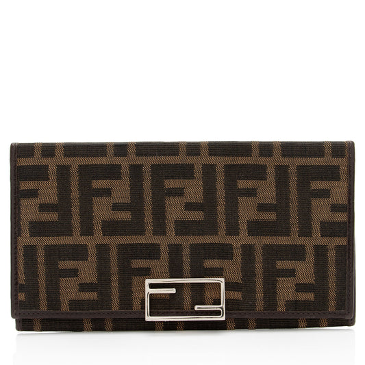 Luxury FendiVintage Zucca Long Wallet (SHF-4wpuJV)