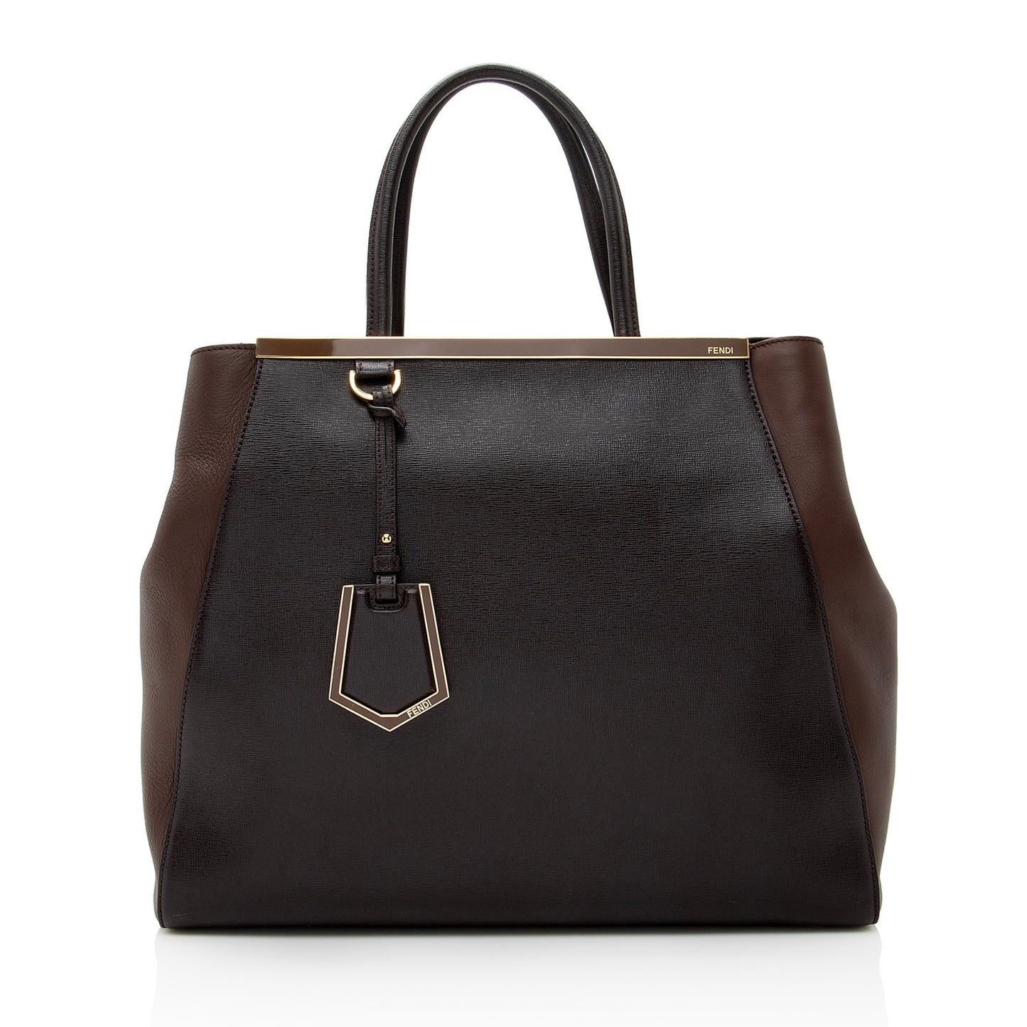 Luxury FendiVitello Calfskin 2Jours Elite Large Tote (SHF-22596)