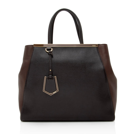 Luxury FendiVitello Calfskin 2Jours Elite Large Tote (SHF-22596)